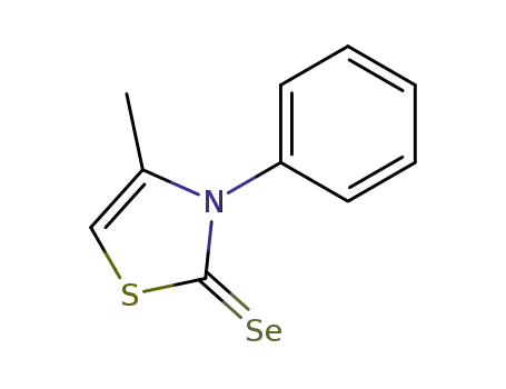 Molecular Structure of 40700-12-7 (4-methyl-3-phenyl-3<i>H</i>-thiazole-2-selone)