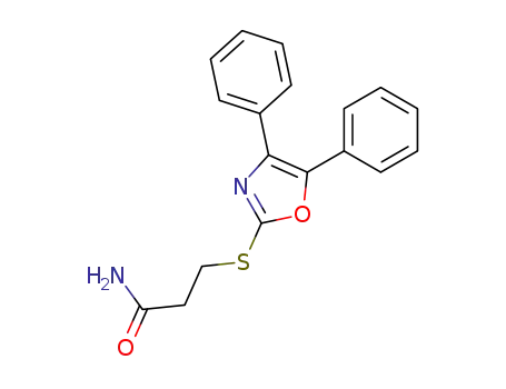 3-(4,5-diphenyl-oxazol-2-ylsulfanyl)-propionamide