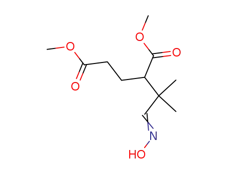 Molecular Structure of 61032-07-3 (Pentanedioic acid, 2-[2-(hydroxyimino)-1,1-dimethylethyl]-, dimethyl
ester)