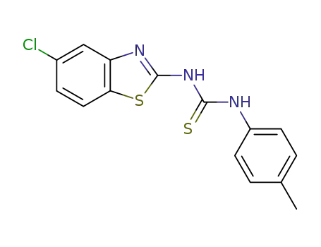 Molecular Structure of 1819-57-4 (Thiourea, N-(5-chloro-2-benzothiazolyl)-N'-(4-methylphenyl)-)