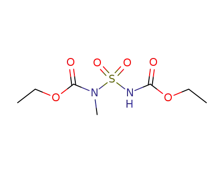 Molecular Structure of 61093-45-6 (Carbamic acid, [[(ethoxycarbonyl)amino]sulfonyl]methyl-, ethyl ester)