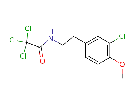 N-β-(3-Chlor-4-methoxy-phenyl)-aethyl-trichloracetamid