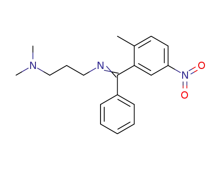 Molecular Structure of 39265-19-5 (N-(3-Dimethylaminopropyl)-2-methyl-5-nitro-diphenylketoimin)