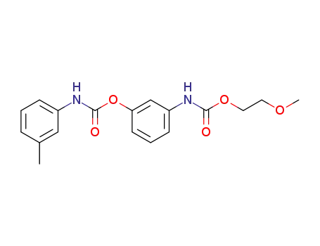 Molecular Structure of 64062-44-8 (Carbamic acid, (3-methylphenyl)-,
3-[[(2-methoxyethoxy)carbonyl]amino]phenyl ester)