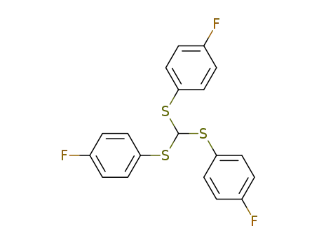Molecular Structure of 17241-09-7 (1,1',1''-[methylidynetris(thio)]tris[4-fluoro-benzene])