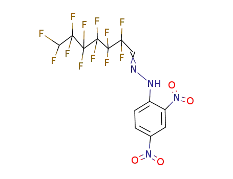 N-(2,4-Dinitro-phenyl)-N'-[2,2,3,3,4,4,5,5,6,6,7,7-dodecafluoro-hept-(E)-ylidene]-hydrazine