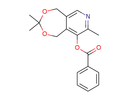 9-benzoyloxy-3,3,8-trimethyl-1,5-dihydro-[1,3]dioxepino[5,6-<i>c</i>]pyridine
