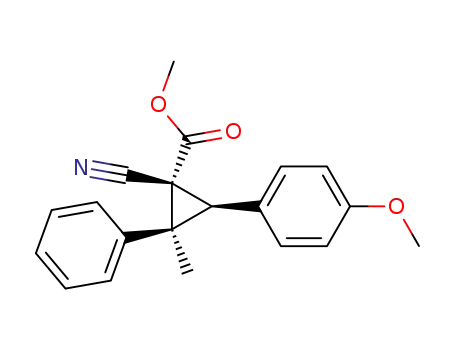 trans-1-cyano-1-(methoxycarbonyl)-2-methyl-2-phenyl-3-(p-methoxyphenyl)cyclopropane