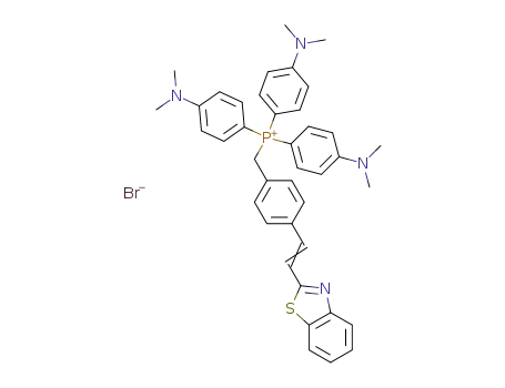 [4-(2-benzothiazol-2-yl-vinyl)-benzyl]-tris-(4-dimethylamino-phenyl)-phosphonium; bromide