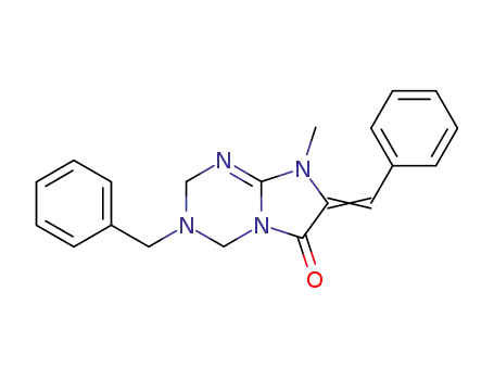 3-Benzyl-6-oxo-7-benzylidene-8-methyl-2,3,4,5,6,7-hexahydroimidazolo<3,2-a>-1,3,5-triazine