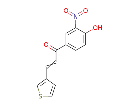 Molecular Structure of 118761-31-2 (1-(4-hydroxy-3-nitrophenyl)-3-(3-thienyl)-2-propen-1-one)