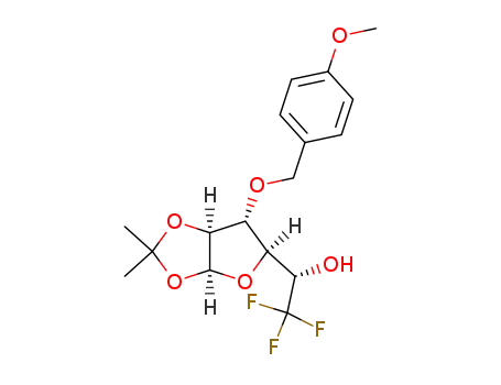 (S)-2,2,2-Trifluoro-1-[(3aS,5R,6R,6aS)-6-(4-methoxy-benzyloxy)-2,2-dimethyl-tetrahydro-furo[2,3-d][1,3]dioxol-5-yl]-ethanol