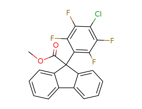 9-(4-Chloro-2,3,5,6-tetrafluoro-phenyl)-9H-fluorene-9-carboxylic acid methyl ester