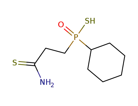 Cyclohexyl-(2-thiocarbamoyl-ethyl)-thiophosphinsaeure