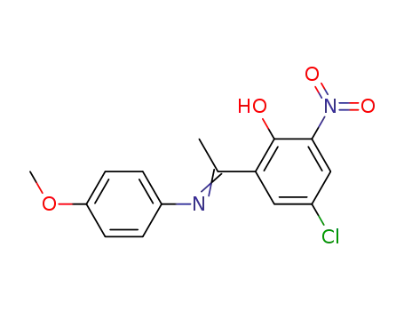 Phenol, 4-chloro-2-[1-[(4-methoxyphenyl)imino]ethyl]-6-nitro-