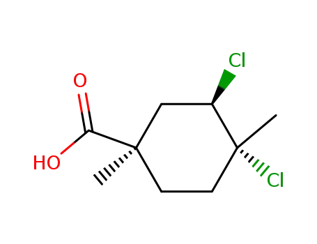 trans-4,cis-3-dichloro-1,4-dimethylcyclohexanecarboxylic acid