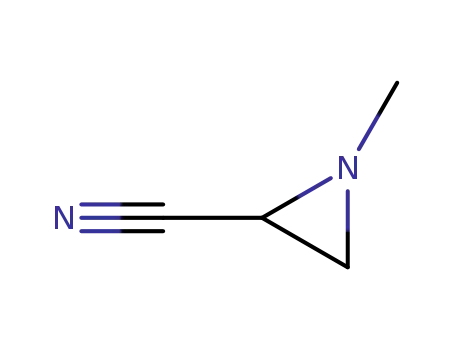 Molecular Structure of 35303-32-3 (2-Aziridinecarbonitrile, 1-methyl-)