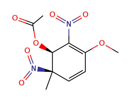 2,4-Cyclohexadien-1-ol, 3-methoxy-6-methyl-2,6-dinitro-, acetate
(ester), cis-