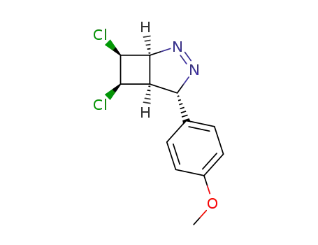 (1S,4S,5R,6R,7S)-6,7-Dichloro-4-(4-methoxy-phenyl)-2,3-diaza-bicyclo[3.2.0]hept-2-ene