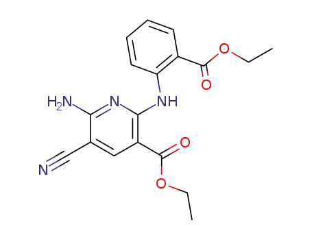 6-Amino-5-cyano-2-(2-ethoxycarbonyl-phenylamino)-nicotinic acid ethyl ester