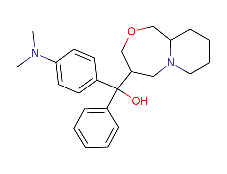 Molecular Structure of 56099-08-2 ((4-dimethylamino-phenyl)-(octahydro-pyrido[2,1-<i>c</i>][1,4]oxazepin-4-yl)-phenyl-methanol)