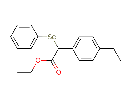 Benzeneacetic acid, 4-ethyl-a-(phenylseleno)-, ethyl ester