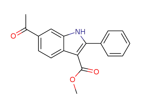 1H-Indole-3-carboxylic acid, 6-acetyl-2-phenyl-, methyl ester