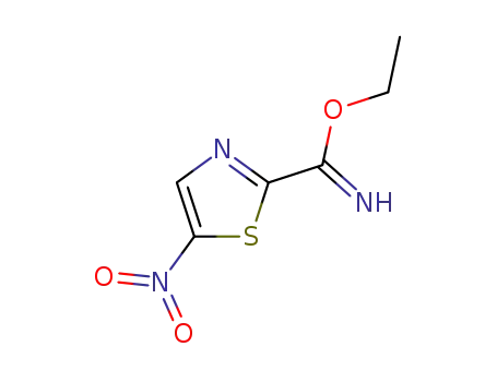 Molecular Structure of 20751-80-8 (2-Thiazolecarboximidic acid, 5-nitro-, ethyl ester)