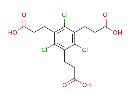 1.3.5-Tris-(2-carboxy-aethyl)-2.4.6-trichlor-benzol