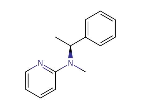 Molecular Structure of 90504-13-5 (2-Pyridinamine, N-methyl-N-(1-phenylethyl)-, (S)-)