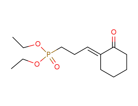 Molecular Structure of 146792-99-6 ((E)-2-(3'-diethoxyphosphonyl)propylidenecyclohexanone)