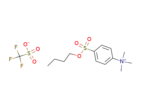 Molecular Structure of 61165-46-6 ((4-butoxysulfonylphenyl)-trimethyl-azanium; trifluoromethanesulfonic acid)