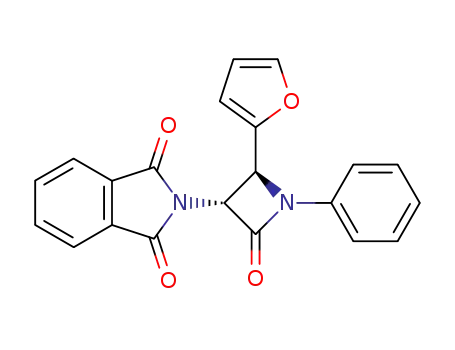 1H-Isoindole-1,3(2H)-dione,
2-[2-(2-furanyl)-4-oxo-1-phenyl-3-azetidinyl]-, trans-