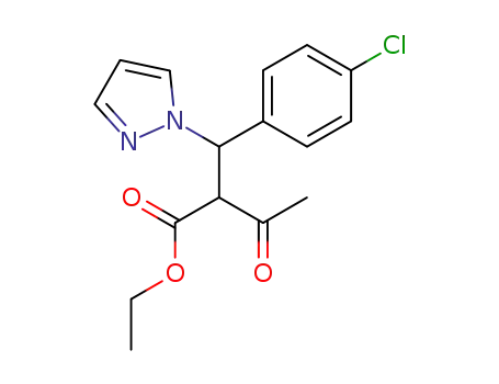 2-[(4-Chloro-phenyl)-pyrazol-1-yl-methyl]-3-oxo-butyric acid ethyl ester