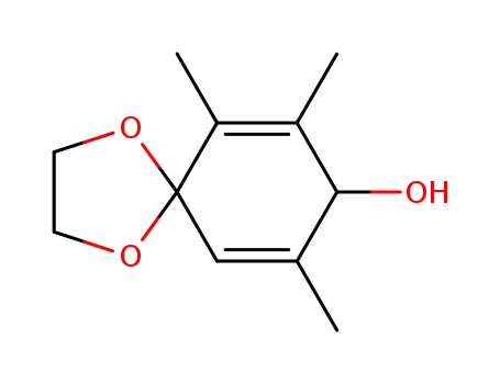 1-ethylenedioxy-2,3,5-trimethyl-2,5-cyclohexadien-4-ol