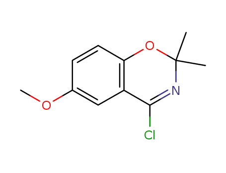 Molecular Structure of 74405-14-4 (2,2-dimethyl-4-chloro-6-methoxy-2H-1,3-benzoxazine)