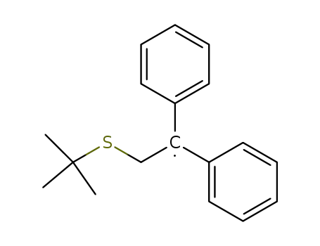 Molecular Structure of 66236-75-7 (Ethyl, 2-[(1,1-dimethylethyl)thio]-1,1-diphenyl-)