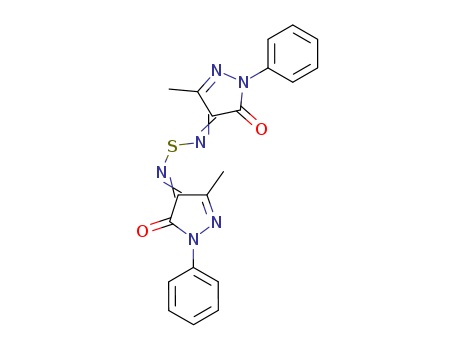 Sulfoxylic diamide,  bis(1,5-dihydro-3-methyl-5-oxo-1-phenyl-4H-pyrazol-4-ylidene)-