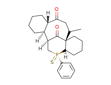 2-Methyl-13-phenyl-13-thioxo-13-phosphatetracyclo<9.7.0<sup>1,14</sup>.0<sup>5,10</sup>.1<sup>1,10</sup>>nonadecane-4,19-dione
