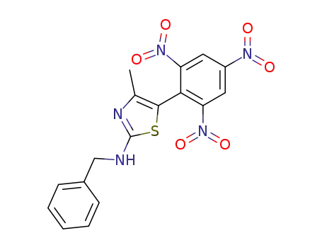 Benzyl-[4-methyl-5-(2,4,6-trinitro-phenyl)-thiazol-2-yl]-amine