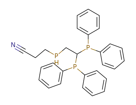 3-(2,2-Bis-diphenylphosphanyl-ethylphosphanyl)-propionitrile