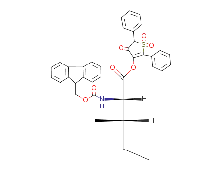 L-Isoleucine, N-[(9H-fluoren-9-ylmethoxy)carbonyl]-,
4,5-dihydro-4-oxo-2,5-diphenyl-3-thienyl ester, S,S-dioxide