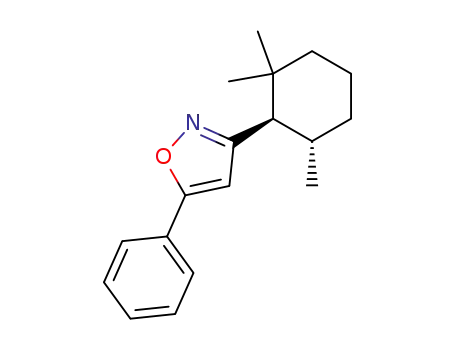 5-phenyl-3-(2,2,6<i>t</i>-trimethyl-cyclohex-<i>r</i>-yl)-isoxazole