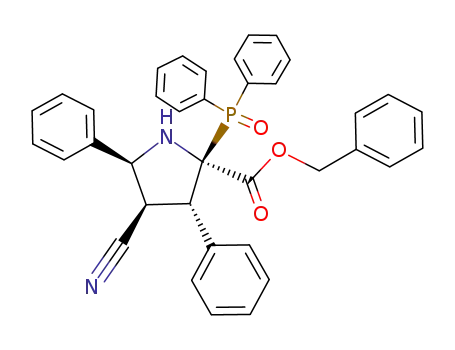 (2α,3α,4β,5β)-(+/-)-Phenylmethyl 4-cyano-2-(diphenylphosphinoyl)-3,5-diphenyl-2-pyrrolidinecarboxylate