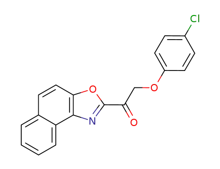Ethanone, 2-(4-chlorophenoxy)-1-naphth[1,2-d]oxazol-2-yl-