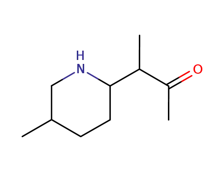 Molecular Structure of 62740-48-1 (2-Butanone, 3-(5-methyl-2-piperidinyl)-)
