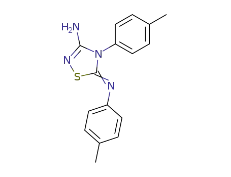 (3-amino-4-<i>p</i>-tolyl-4<i>H</i>-[1,2,4]thiadiazol-5-ylidene)-<i>p</i>-tolyl-amine