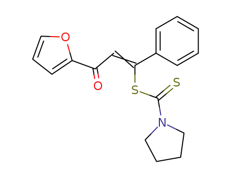 Pyrrolidine-1-carbodithioic acid (E)-3-furan-2-yl-3-oxo-1-phenyl-propenyl ester