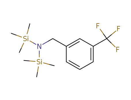 Molecular Structure of 143017-69-0 (Silanamine,
1,1,1-trimethyl-N-[[3-(trifluoromethyl)phenyl]methyl]-N-(trimethylsilyl)-)