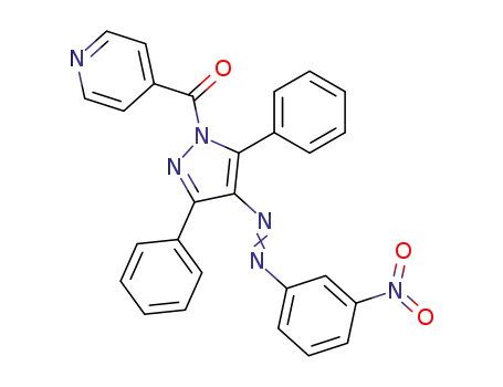 [4-(3-Nitro-phenylazo)-3,5-diphenyl-pyrazol-1-yl]-pyridin-4-yl-methanone
